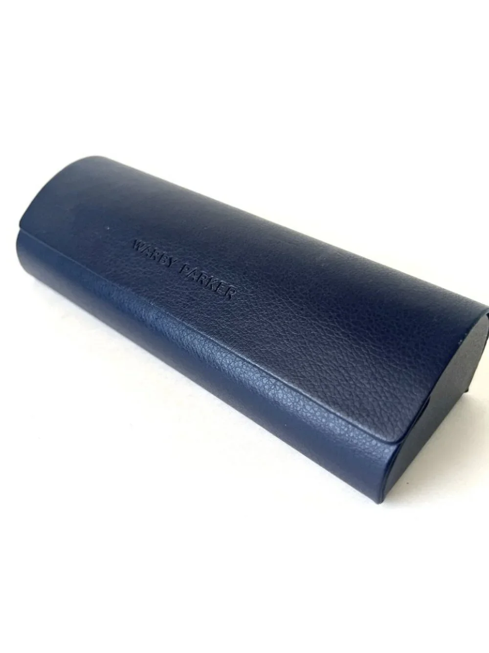Warby Parker Eyeglass Case Navy Blue Eyeglasses Hard Case Replacement and Cloth